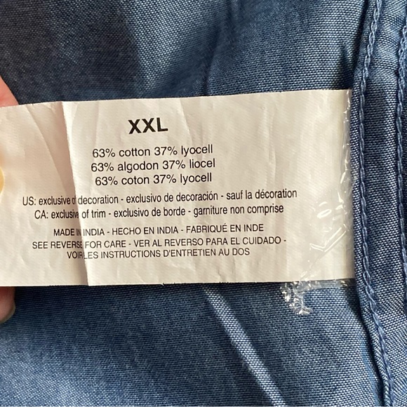 Gloria Vanderbilt Blue Blouse - Picture 11 of 12